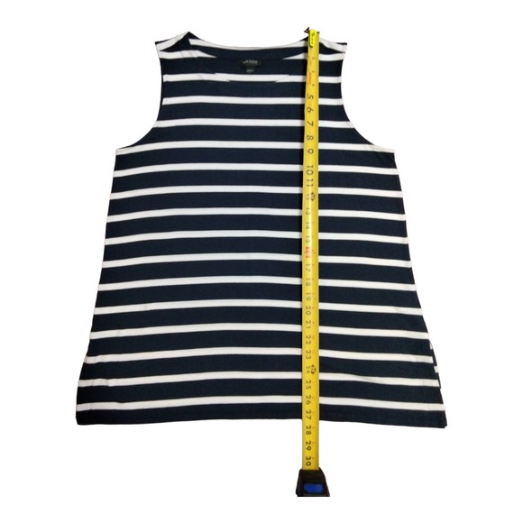 J. Jill Wearever Collection Sleeveless Striped Flowy Stretch Longline Top Large - Picture 6 of 12